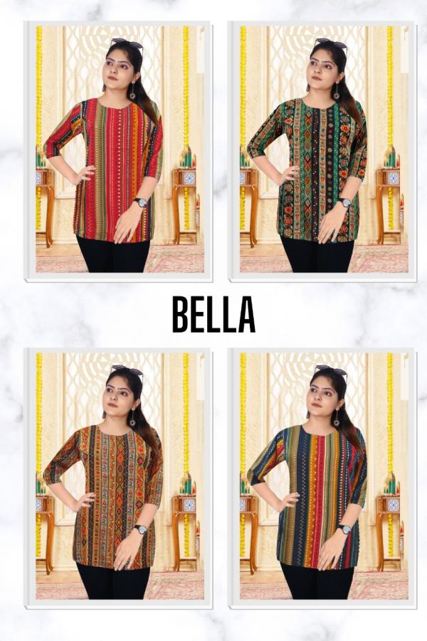 Ff Bella Heavy Rayon Designer western Ladies Top Collection